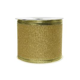 LAÇO COM PURPURINA DOURADO 270X6,3CM