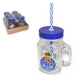 Caneca Vidro c/Palhinha 