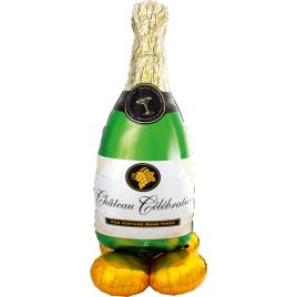 Balão AirLoonz Bubbly Wine Bottle 152cm