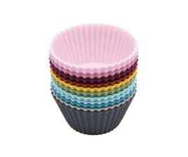 12 moldes Silicone para Muffins