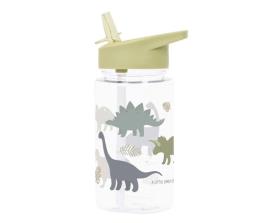Garrafa de Plástico com palhinha Dinossauro 450ml