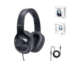 Auscultadores com Fio UNICO STAR HP9298 (On Ear - Preto)