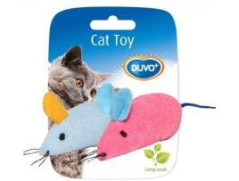 Duvo Plus Toy Cat Assortment Mice 2 Unidades 6 X 5 X 3 Cm 6X5X3 Cm