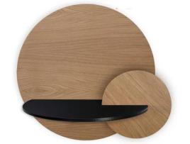 Mesa de Cabeceira WOODENDOT Alba L (Castanho - Madeira - 67 x 45 x 55 cm)