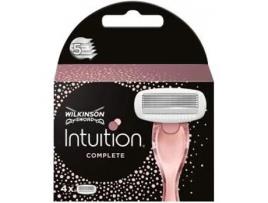 Wilkinson Sword Intuition Complete Recambios Cuchillas Depilación Mujer Rosa 4 Unidades