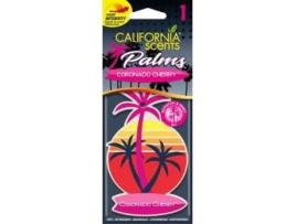 California Scents Ambientador de Coche Fragancia 'Coronado Cherry' Aroma Piruleta de Cereza Palmeras de Papel