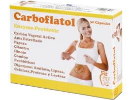 Suplemento Alimentar DIS Carboflatol 500 Mg (Melocotón, Manga - 60 Cápsulas)