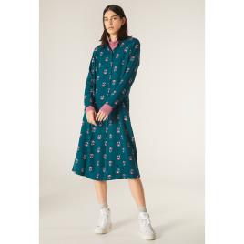 Compania Fantastica Vestido midi estampado, com botões