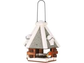 Comedouro para Aves  Natura (Castanho - 35x36x36cm - Madeira)