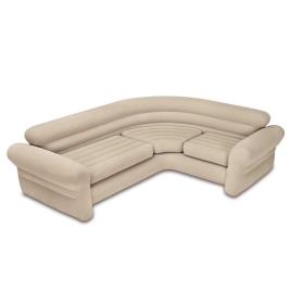 Intex Sofá Inflável Indoor Corner 257x203x76 cm Beige