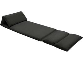 Colchão Dobrável para Cadeirão  Microfibra Preto (216x56x9 cm)
