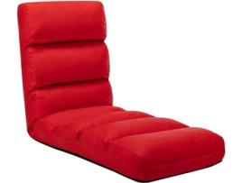 Colchão Dobrável para Cadeirão  Couro Artificial Vermelho (175x56x20 cm)