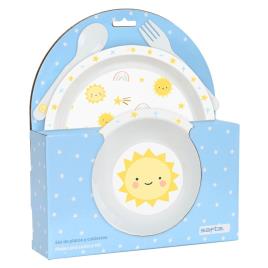 Safta Preescolar Solete Plates And Cutlery Set