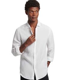 Superdry Studios Casual Linen Long Sleeve Shirt  2XL