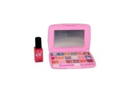 SET MAKE UP KIDS SOMBRAS DE OJOS 6 UN + COLORETES 6 UN + BRILLOS DE LABIOS 6 UN + LACA DE UÑAS 1 UN + APLICADORES DE MAQUILLAJE 2 UN + ESPEJO