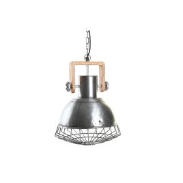 Candeeiro de teto DKD Home Decor Prateado Castanho Prata 50 W (31 x 31 x 44 cm)
