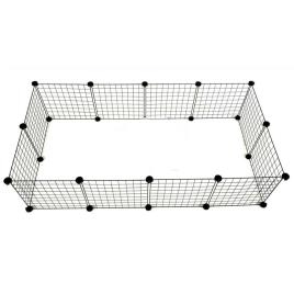 C&c Kennel 145x75 Cm Modular Dog Cage Prateado