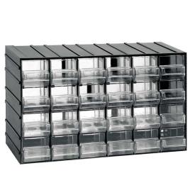Artplast Cassettiere With 24 Drawers 38.2x14.8x23 Cm Chest Of Drawers Transparente