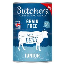 Butcher´s Original Junior Pieces With Beef Jelly 400g Wet Dog Food Transparente