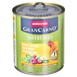 Animonda Gran Carno Superfood Flavor Chicken Spinach 800g Wet Dog Food Transparente