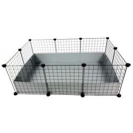 C&c Modular Cage 3x2 Guinea Pig Cage Prateado