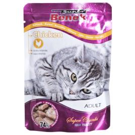 Super Benek Chicken In Sauce 100g Wet Cat Food Colorido