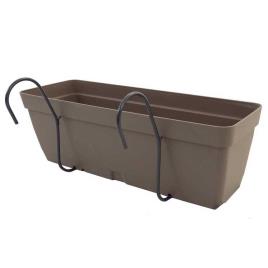 Artplast Lolego Fly Square With Curved Fixing Squad 40 Cm Garden Planter Dourado