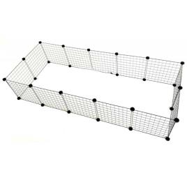 C&c Kennel 180x75 Cm Modular Dog Cage Prateado