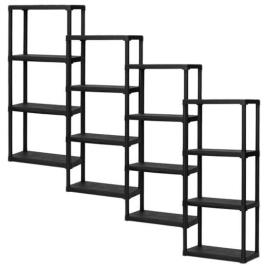 Artplast Tempo 133x60x30 Cm Shelf 4 Units Prateado