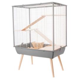 Zolux Neo Cozy H80 Rodent Cage Prateado