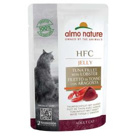 Almo Nature Hfc Jelly Fillet Tuna And Lobster 55g Wet Cat Food Transparente