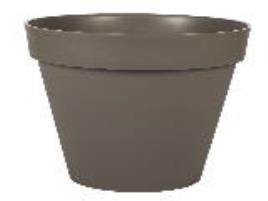 Vasos Plástico Toscana Taupe 40cm