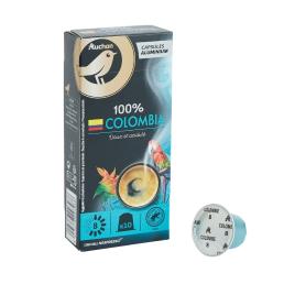 Cápsulas Auchan Café Nespresso Gourmet Aluminium Colombia 10 Un