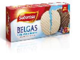 Bolachas Saborosa Belgas Cobertura Branca 198g