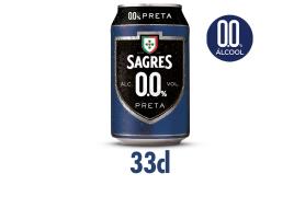 Cerveja Sagres Sem Álcool Preta 0.0% Lata 0.33l