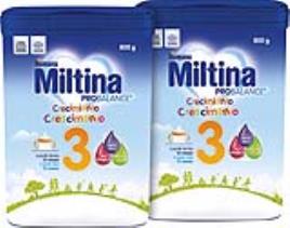 Leite Miltina 3 Probalance 2x800g 50% 2ªun