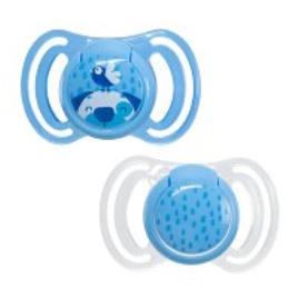 Chupetas Silicone 0m+ Neo Baby Azul Pack 2 Unidades