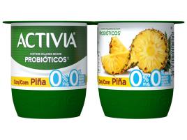 Bifidus Pedaços Activia Ananás 0% 4x100