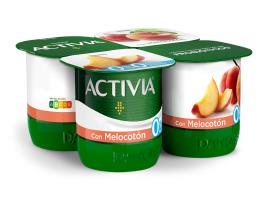 Iogurte Bifidus Activia Pedaços Pessego 0% 4x120g