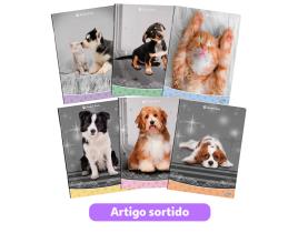 Caderno Agrafado A4 Sweet Pets Quadriculado A4 48fls