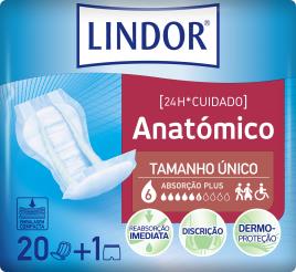 Pensos Lindor Incontinência Anatómico Plus 20un