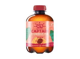 Chá Fermentado Captain Kombucha Pêssego Bio 400ml