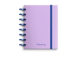 Caderno Ecosmart A5 Ambar Alfazema Com Capa Pp 100 Folhas