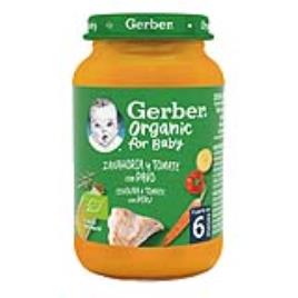 Refeições Gerber Bio Cenoura Tomate E Perú 190gr