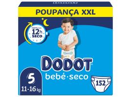 Fraldas Dodot Bebe Seco Xxl T5 11-16kg 152un