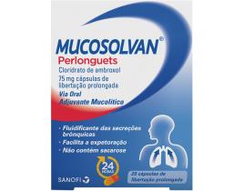 Cápsulas Mucosolvan Perlonguets 75mg 20un