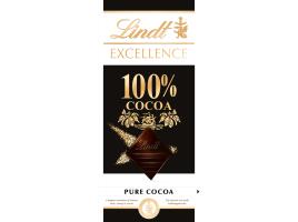 Tablete Lindt Chocolate Negro Excellence 100% 50g