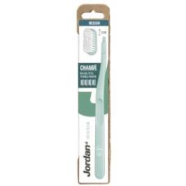Escova Dentes Jordan Change Green Média 4 Recargas
