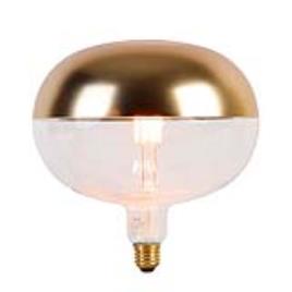 E27 dimbare LED lamp boden kopspiegel goud 6W 360 lm 1800K