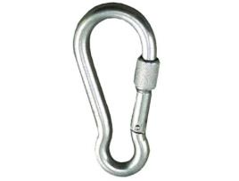 Mosqueton bombero con seguro  6x 60 mm.  uso domestico